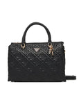 GUESS ADELASIA MULTI COMP SATCHEL BLACK