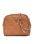 GUESS ADELASIA CAMERA CROSSBODY CARAMEL