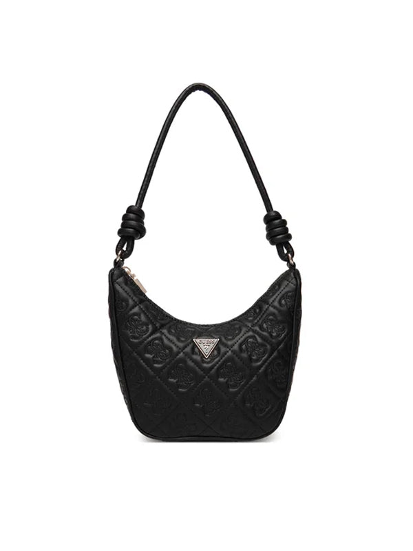 GUESS ADELASIA TOP ZIP SHOULDER BAG BLACK