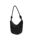 GUESS ADELASIA TOP ZIP SHOULDER BAG BLACK
