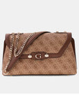 GUESS LINDSEY CONVERTIBLE XBODY FLAP LATTE LOGO