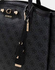 GUESS LINDSEY TOTE COAL LOGO