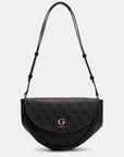 GUESS COLEEN LOGO CNVRTBL XBDY FLAP COAL LOGO