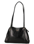 GUESS XENA SHOULDER SATCHEL BLACK