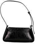 GUESS XENA FLAP SHOULDER BAG BLACK