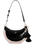 GUESS KATIE CONVERTIBLE SHOULDER BAG BLACK