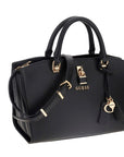GUESS QUEENSLAND LUXURY SATCHEL BLACK