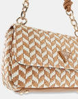 GUESS CAMDEN SHOULDER BAG COGNAC MULTI