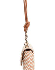 GUESS CAMDEN SHOULDER BAG COGNAC MULTI