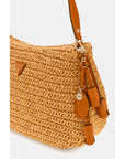 GUESS CAMDEN SHOULDER BAG NATURAL CAMEL