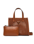 GUESS BRIGITTA MINI 2 IN 1 TOTE COGNAC