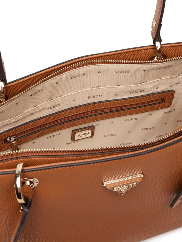 GUESS NOELLE II TOTE LIGHT COGNAC LIGHT COGNAC