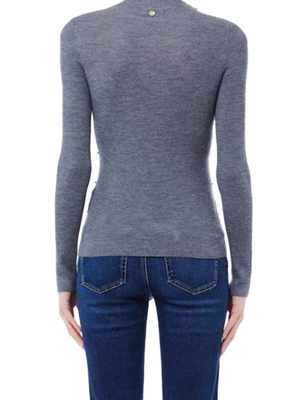 LIU JO MAGLIA CHIUSA GRIGIO