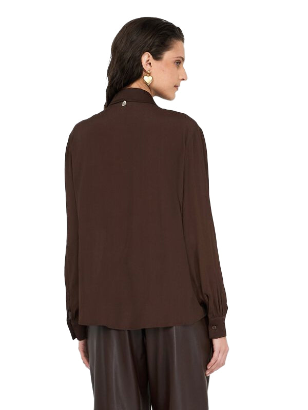 LIU JO BLUSE CIOCCOLATO