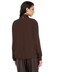 LIU JO BLUSE CIOCCOLATO