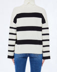 LIU JO ECS MAGLIA CHIUSA M/L BIANCO/NERO