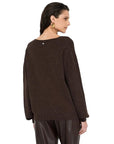 LIU JO MAGLIA CHIUSA CIOCCOLATO