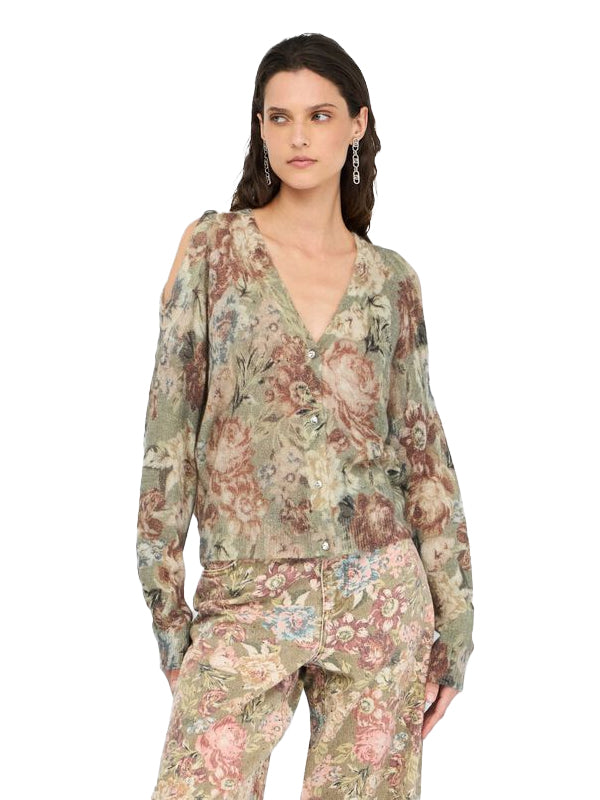 LIU JO MAGLIA APERTA SANDERSON PRINT