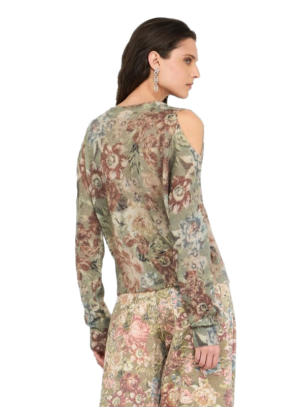 LIU JO MAGLIA APERTA SANDERSON PRINT