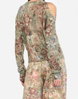 LIU JO MAGLIA APERTA SANDERSON PRINT