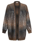 LIU JO MAGLIA APERTA M/L BLUE SHADED