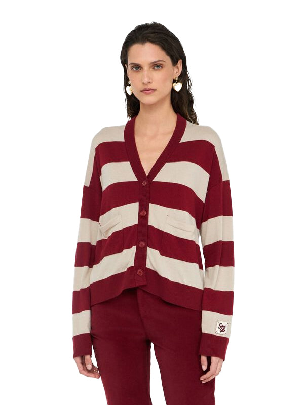 LIU JO MAGLIA APERTA PEPPER/BEIGE