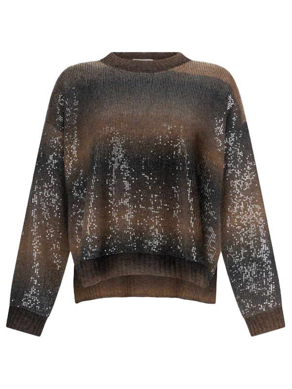 LIU JO MAGLIA CHIUSA M/L BRONW SHADED