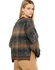 LIU JO MAGLIA CHIUSA M/L BRONW SHADED