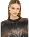 LIU JO MAGLIA CHIUSA M/L BRONW SHADED