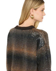LIU JO MAGLIA CHIUSA M/L BRONW SHADED