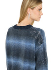 LIU JO MAGLIA CHIUSA M/L BLUE SHADED
