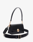 LACOSTE CROSSOVER BAG FLAP SHOULDER BAG NOIR