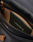 LACOSTE CROSSOVER BAG FLAP SHOULDER BAG NOIR