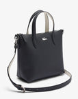 LACOSTE SHOPPING BAG NOIR FARINE