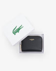 LACOSTE ZIP WALLET XS ZIP COIN WALLET NOIR