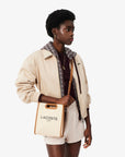 LACOSTE CROSSOVER BAG S TOTE BAG NATURAL TAN