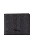 LACOSTE BILLFOLD S MONOGRAM NOIR GRIS