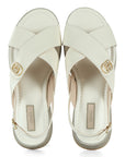 LIU JO FLO 03 - SANDAL CALF LEATHER/GLITTER MILK