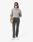 LACOSTE POLO SWEATSHIRTS FEMALE A ARGENT CHINE