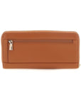 GUESS TATUM SLG LARGE ZIP AROUND CARAMEL