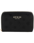 GUESS PHOEBE SLG MEDIUM ZIP AROUND BLACK LOGO