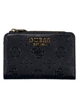 GUESS PHOEBE SLG ZIP ARND CARD CASE BLACK LOGO