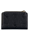 GUESS PHOEBE SLG ZIP ARND CARD CASE BLACK LOGO