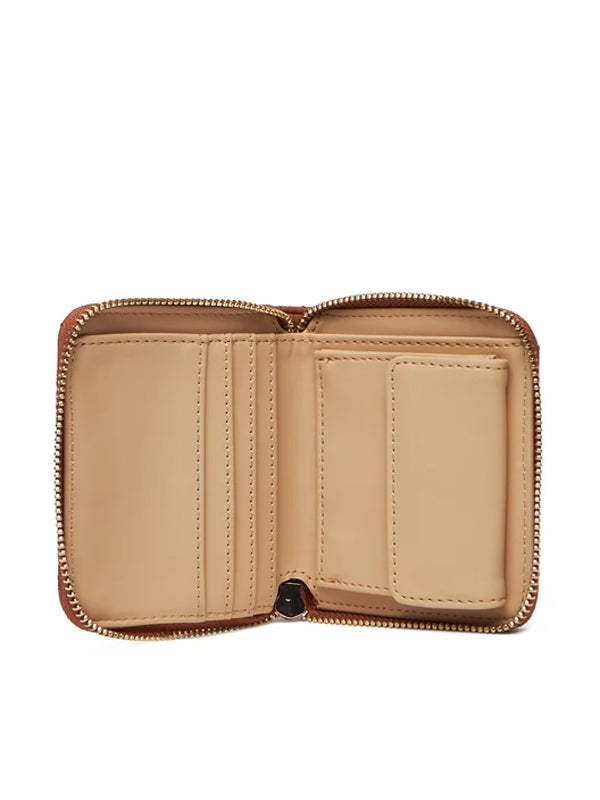 GUESS ADELASIA SLG SMALL ZIP AROUND CARAMEL
