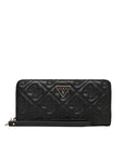 GUESS ADELASIA SLG LARGE ZIP AROUND BLACK