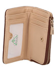 GUESS LINDSEY SLG ZIP ARND CARD CASE LATTE LOGO