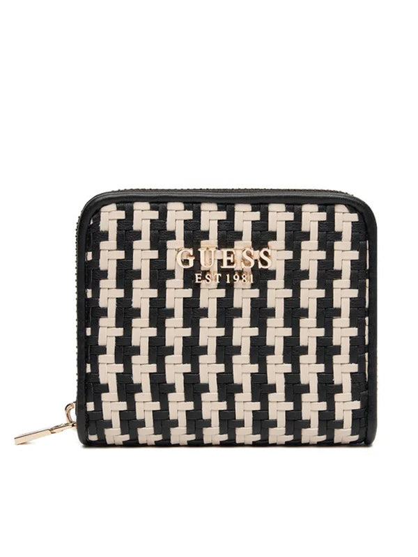 GUESS MIREMA SLG SMALL ZIP AROUND BLACK MULTI