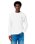 LACOSTE AE044 CREWNECK T-SHIRTS MALE AD BLANC