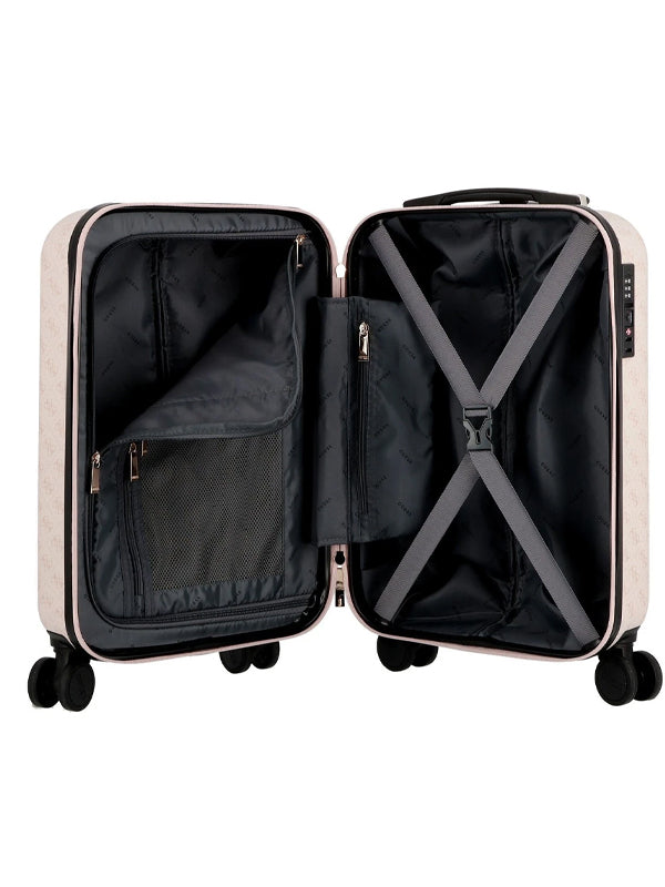 GUESS JESCO 18 IN 8-WHEELER SLATE ROSEWATER LOGO