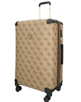 GUESS BERTA 28 IN 8-WHEELER LOGO/BROWN
